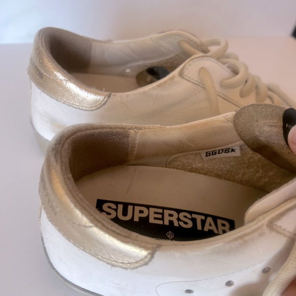 Golden Goose Super Star white leather with gold star - Picture 6 of 8